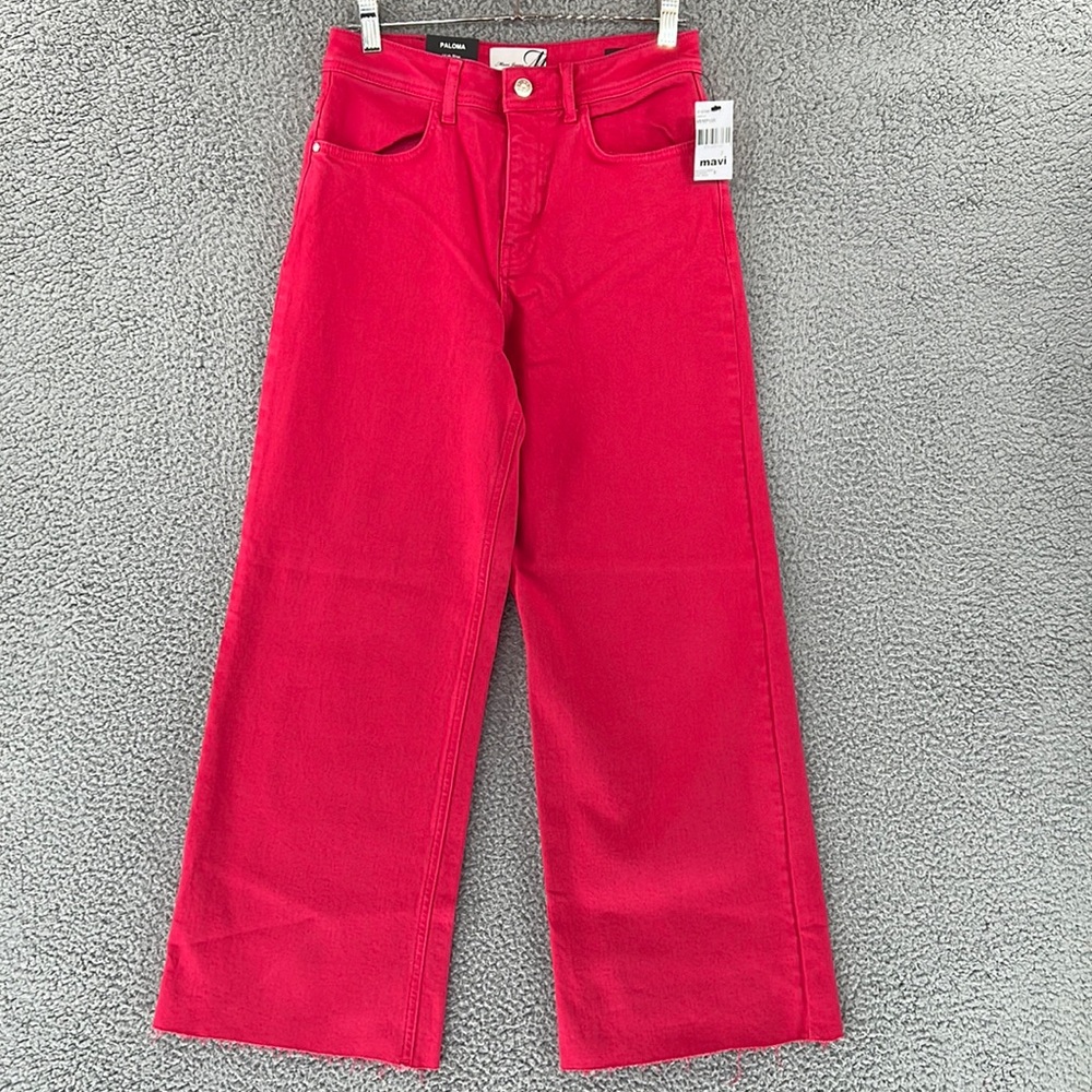 MAVI Jeans PALOMA High Rise Wide Leg Raw Hem Womens 26x29‎ (26x28 Actual) NWT
